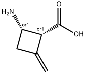 Cyclobutanecarboxylic acid, 2-amino-4-methylene-, (1R,2S)-rel- (9CI),748129-30-8,结构式
