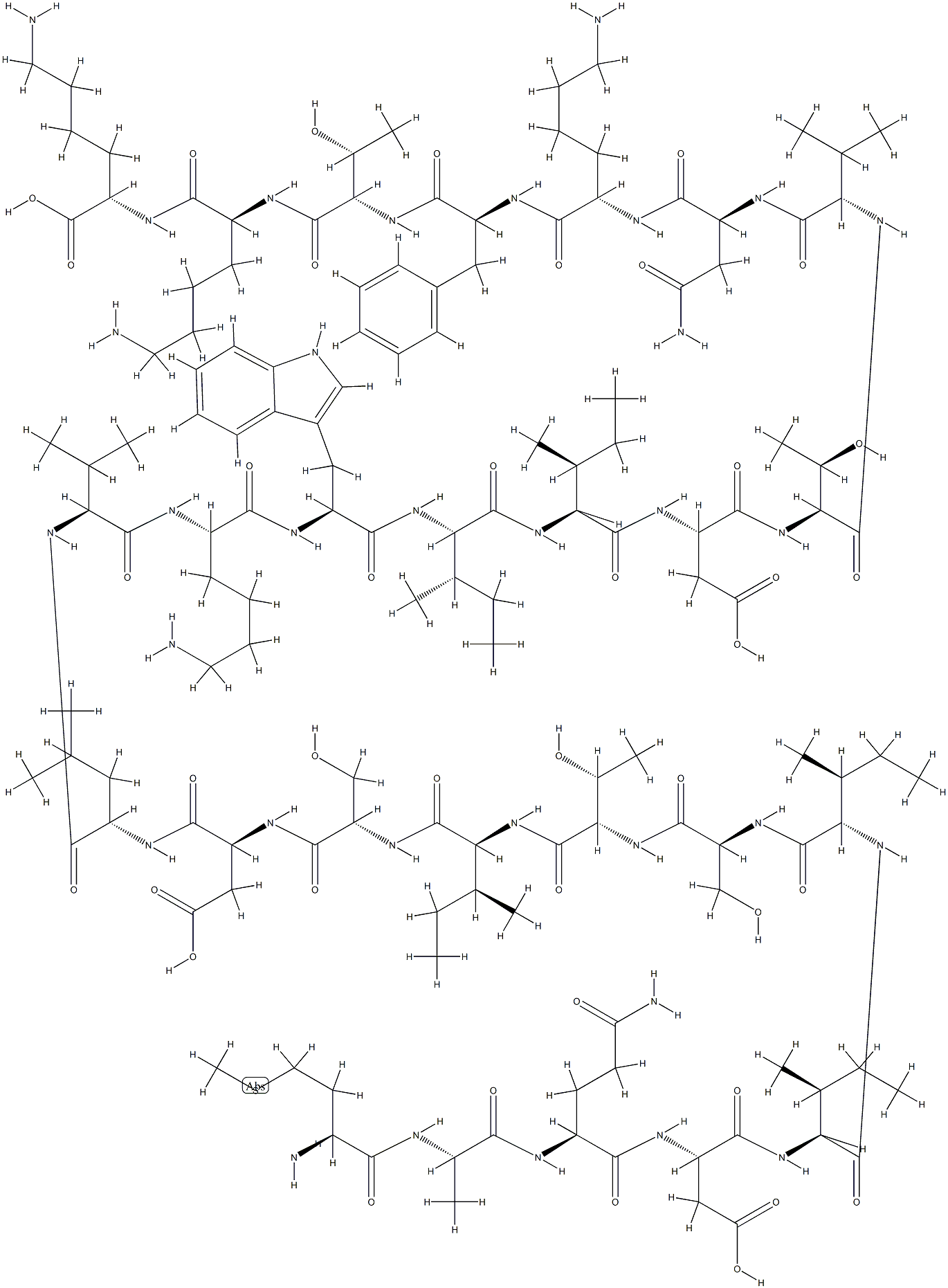 delta hemolysin, Staphylococcus aureus Structure