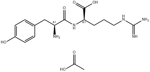 [D-ARG2]-KYOTORPHIN ACETATE SALT Structure