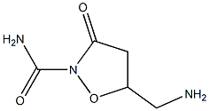 2-Isoxazolidinecarboxamide,5-(aminomethyl)-3-oxo-(9CI) Structure
