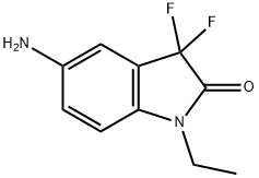 2H-Indol-2-one,5-amino-1-ethyl-3,3-difluoro-1,3-dihydro-(9CI) Struktur