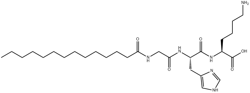 Myristoyl Tripeptide-1 结构式
