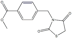 methyl 4-[(2,4-dioxo-1,3-thiazolidin-3-yl)methyl]benzoate Struktur
