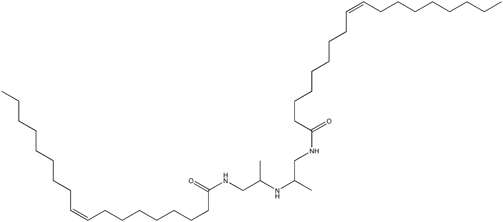 dioleic acid, diamide with N-(2-aminomethylethyl)propane-1,2-diamine 化学構造式