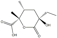 D-xylo-Hexaric acid, 3,4-dideoxy-2-C-ethyl-4-methyl-5-C-methyl-, 1,5-lactone (9CI) 结构式