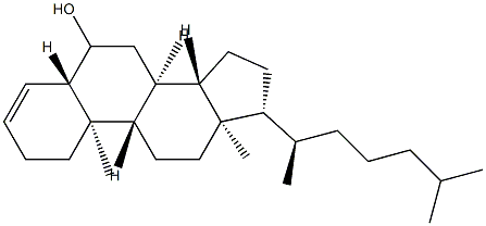 5α-コレスタ-3-エン-6-オール 化学構造式