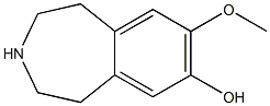 1H-3-Benzazepin-7-ol,2,3,4,5-tetrahydro-8-methoxy-(9CI) Struktur