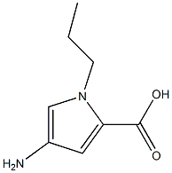 1H-Pyrrole-2-carboxylicacid,4-amino-1-propyl-(9CI) Structure