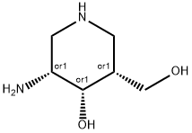 3-Piperidinemethanol, 5-amino-4-hydroxy-, (3R,4S,5R)-rel- (9CI) 化学構造式