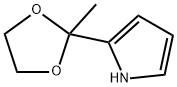 1H-Pyrrole,2-(2-methyl-1,3-dioxolan-2-yl)-(9CI) Struktur