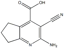 5H-Cyclopenta[b]pyridine-4-carboxylicacid,2-amino-3-cyano-6,7-dihydro-(9CI) 化学構造式