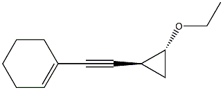 Cyclohexene, 1-[[(1R,2S)-2-ethoxycyclopropyl]ethynyl]-, rel- (9CI) 结构式
