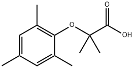 Propanoic acid, 2-Methyl-2-(2,4,6-triMethylphenoxy)- Structure