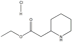 2-PIPERIDINEACETIC ACID, ETHYL ESTER, HYDROCHLORIDE (1:1) Structure