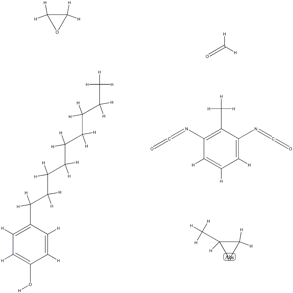 Formaldehyde, polymer with 1,3-diisocyanatomethylbenzene, methyloxirane, 4-nonylphenol and oxirane Structure
