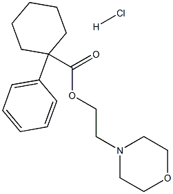 1-苯基环己烷羧酸 2-(4-吗啉基)乙基酯盐酸盐 结构式