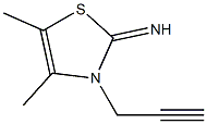 2(3H)-Thiazolimine,4,5-dimethyl-3-(2-propynyl)-(9CI) 结构式