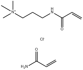 N,N,N-三甲基-3-[(1-氧代-2-丙烯基)氨基]-丙基氯化铵与丙烯酰胺的聚合物, 75150-29-7, 结构式