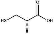 (2S)-2-methyl-3-sulfanylpropanoic acid, (S)-3-mercapto-2-methyl-propionic acid, (S)-3-mercapto-2-methylpropanoic acid, (S)-3-mercapto-2-methylpropanoicacid, 3-merkapto-2-D-methylpropanoic acid, 3-mercapto-2-methylpropionic acdi, 3-mercapto-2-methylpropionic acid Structure