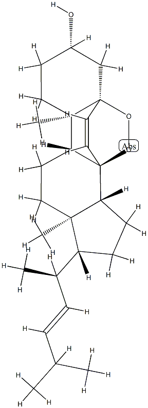 (22E)-5α,8α-Epidioxy-24-norcholesta-6,22-diene-3β-ol Struktur