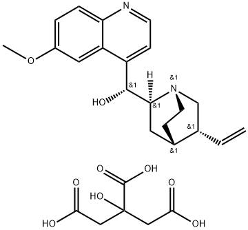 (8alpha,9R)-6'-methoxycinchonan-9-ol, salt with citric acid (2:1) Structure