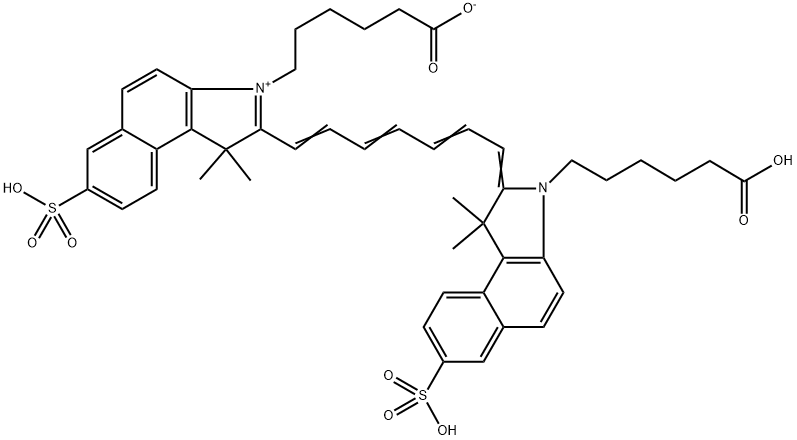 Cy7.5 DiAcid(diSO3) 化学構造式