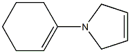 1H-Pyrrole,1-(1-cyclohexen-1-yl)-2,5-dihydro-(9CI) 化学構造式