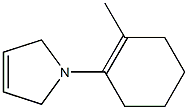 1H-Pyrrole,2,5-dihydro-1-(2-methyl-1-cyclohexen-1-yl)-(9CI) 化学構造式