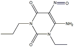 2,4(1H,3H)-Pyrimidinedione,6-amino-1-ethyl-5-nitroso-3-propyl-(9CI)|
