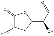 D-xylo-Hexuronic acid, 4-deoxy-, gamma-lactone (9CI) Structure