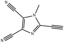 1H-Imidazole-4,5-dicarbonitrile,2-ethynyl-1-methyl-(9CI) Struktur