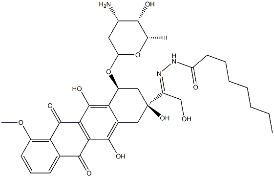 adriamycin octanoylhydrazone 化学構造式