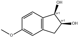 1H-Indene-1,2-diol,2,3-dihydro-5-methoxy-,(1R,2S)-rel-(9CI) 结构式