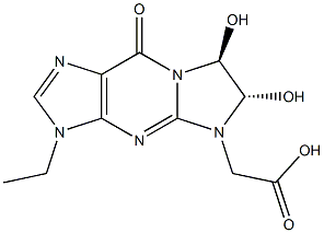 753027-61-1 5H-Imidazo[1,2-a]purine-5-acetic  acid,  3-ethyl-3,6,7,9-tetrahydro-6,7-dihydroxy-9-oxo-,  (6R,7R)-rel-