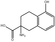 2-Naphthalenecarboxylicacid,2-amino-1,2,3,4-tetrahydro-5-hydroxy-(9CI) Struktur