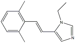 1H-Imidazole,5-[2-(2,6-dimethylphenyl)ethenyl]-1-ethyl-(9CI) Struktur