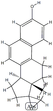 spiro-17 beta-oxiranylestra-1,3,5(10),6,8-pentaene-3-ol 结构式