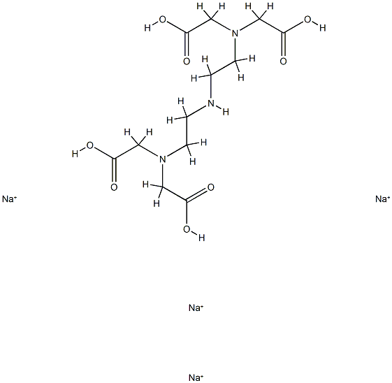 Glycine, N,N-(iminodi-2,1-ethanediyl)bisN-(carboxymethyl)-, tetrasodium salt,75348-60-6,结构式