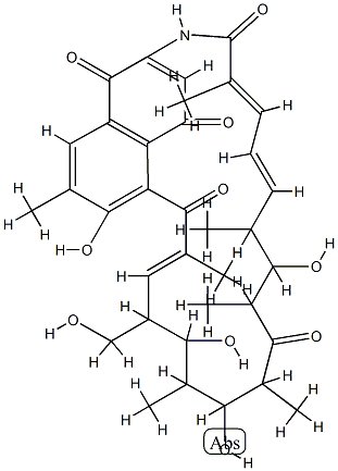 8,23-Dideoxy-23-oxorifamycin W Structure