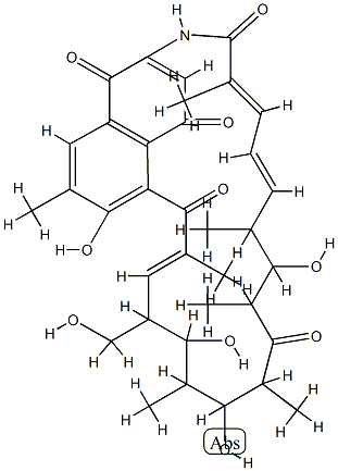 8,23-Dideoxy-23-oxorifamycin W 结构式