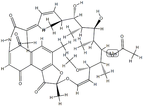 1,4,8-Trideoxy-1,4-dihydro-1,4-dioxorifamycin 结构式