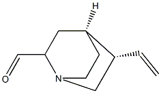 (1S,4S)-5α-Ethenyl-1-azabicyclo[2.2.2]octane-2-carbaldehyde Structure