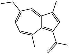 Chamazulene, 3-acetyl- (5CI) Struktur