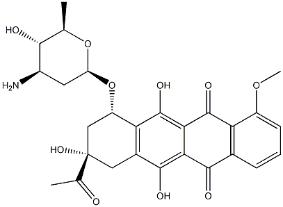 4'-epidaunomycin,75444-29-0,结构式