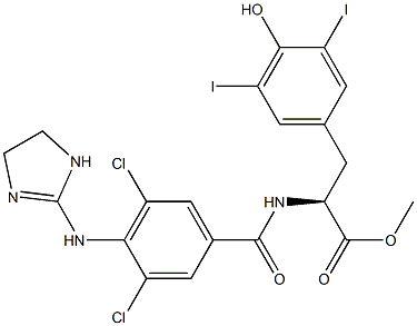4-carboxyclonidine-methyl 3,5-dichlorotyrosine 结构式
