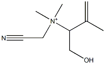 3-Buten-2-aminium,N-(cyanomethyl)-1-hydroxy-N,N,3-trimethyl-(9CI) Struktur
