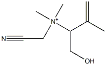 3-Buten-2-aminium,N-(cyanomethyl)-1-hydroxy-N,N,3-trimethyl-(9CI) Structure