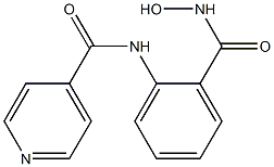 4-Pyridinecarboxamide,N-[2-[(hydroxyamino)carbonyl]phenyl]-(9CI) Structure