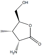 Ribonic acid, 2-amino-2,3-dideoxy-3-methyl-, gamma-lactone (9CI) Structure