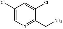(3,5-二氯吡啶-2-基)甲胺 结构式